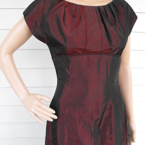 60s Red Cocktail Dress Evening Party Vintage XS - Picture 4 of 7